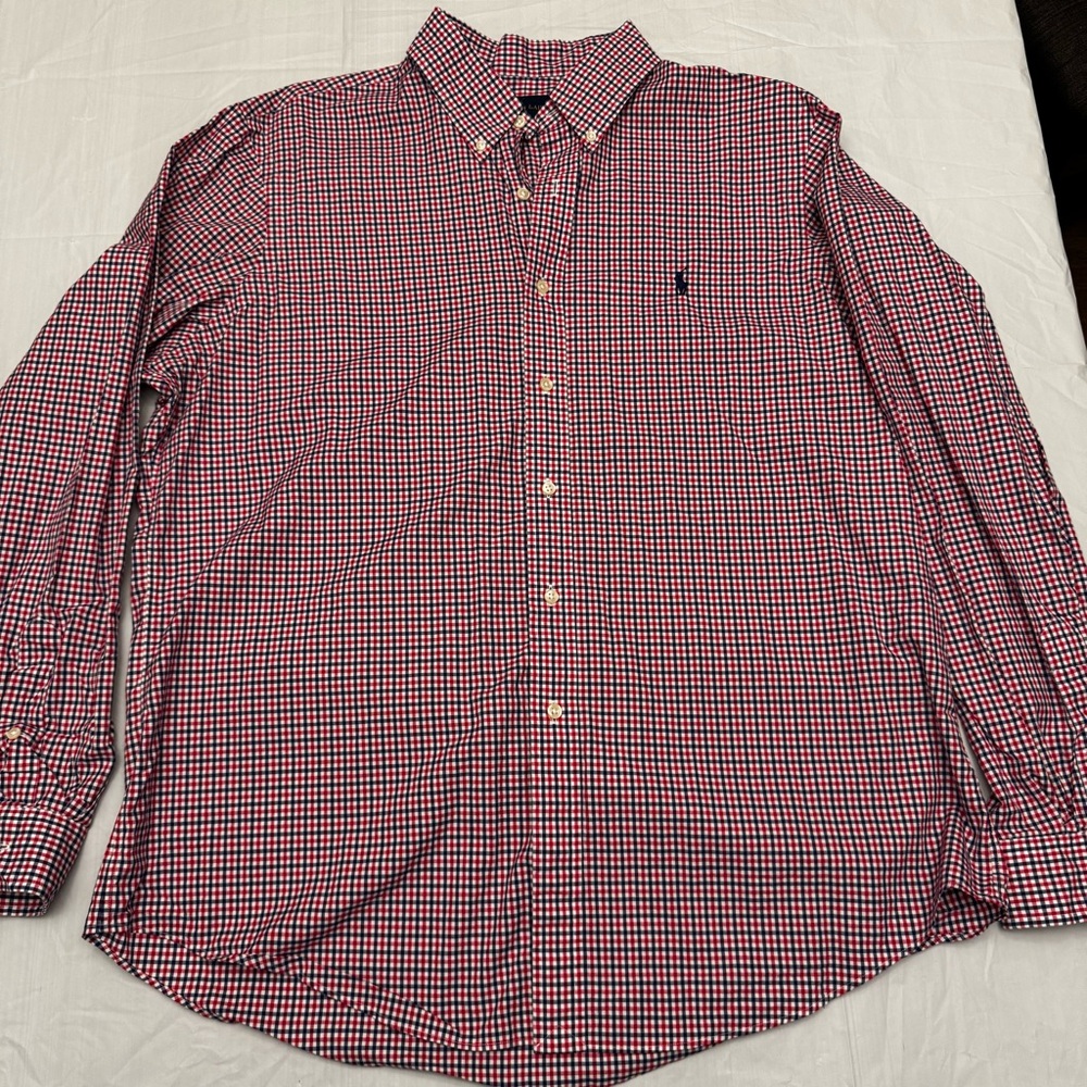 Ralph Lauren Red Casual Button Down Shirt